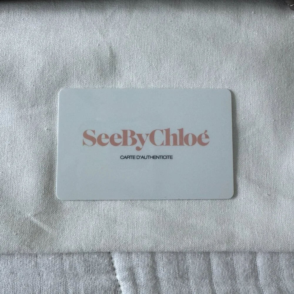 See By Chloé Leather Pouch – Taupe Patchwork – NWT 🤎